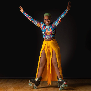 Genie skating using our flash lightning ceramics