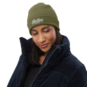 Organic Ribbed Better Bearings Beanie