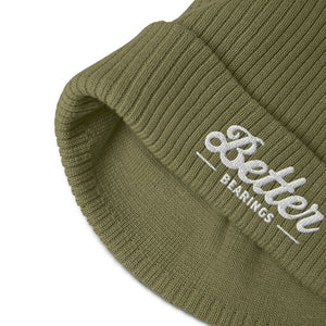 Organic Ribbed Better Bearings Beanie