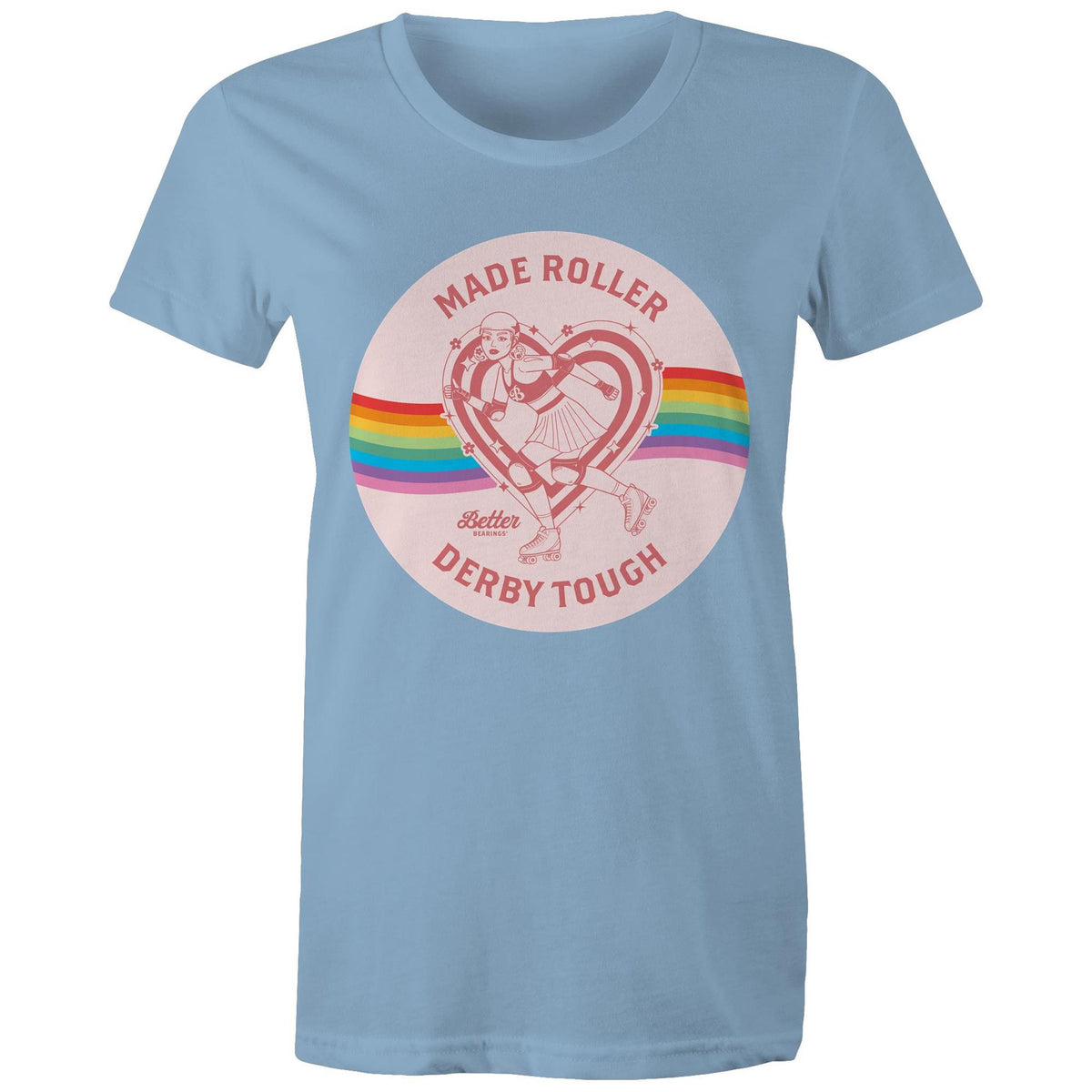 Better Bearings - Made Roller Derby Tough Tee, T-SHIRT - Better Bearings
