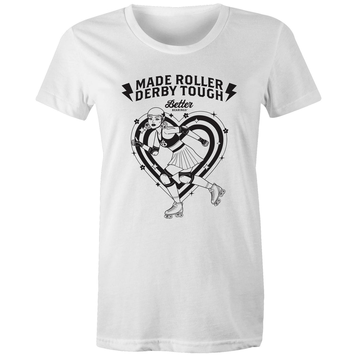 Better Bearings - Made Roller Derby Tough Scrimmage Top, T-SHIRT - Better Bearings