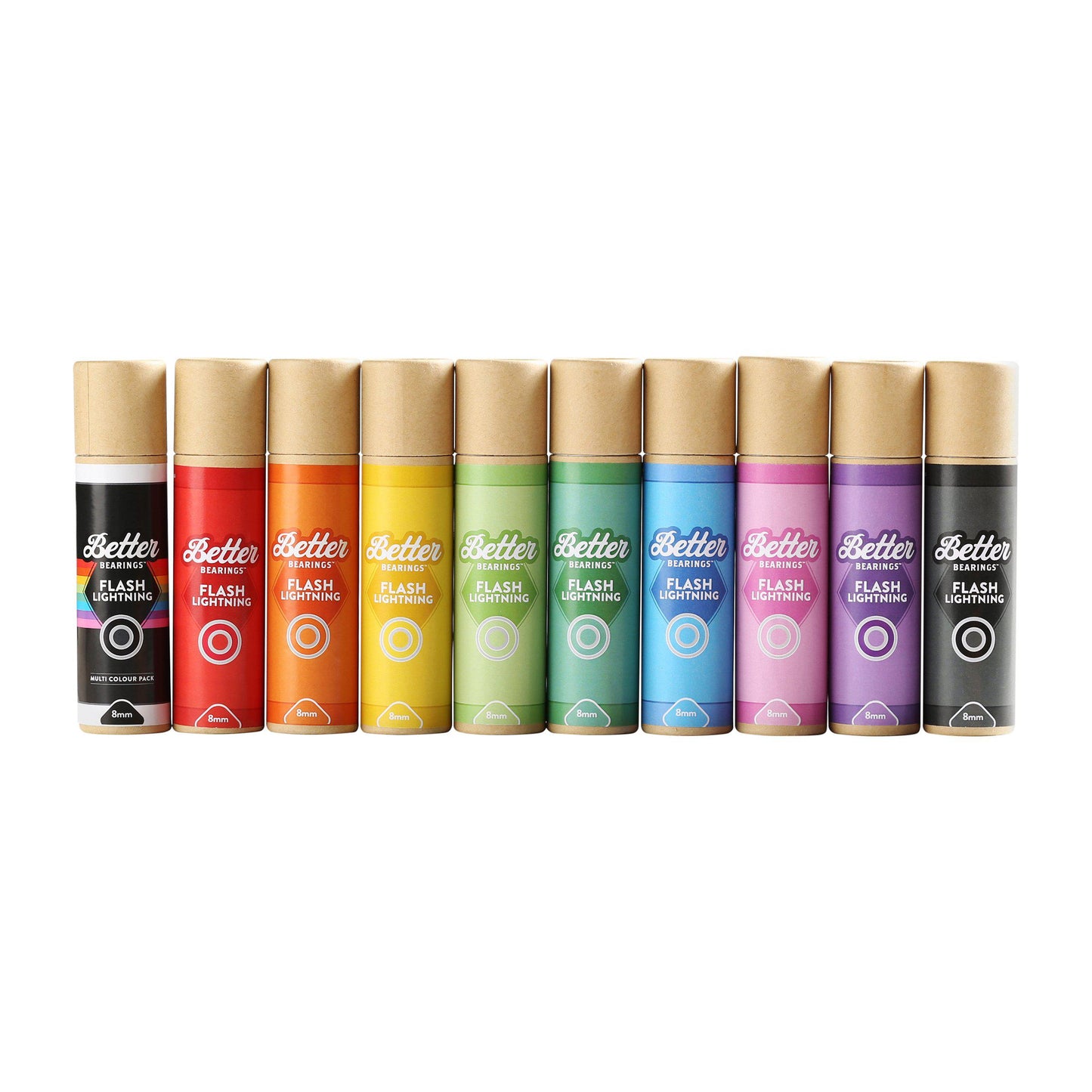 Ceramic Roller Skate Bearings ABEC 7 - 10 colors - Better Bearings - Flash Lightning