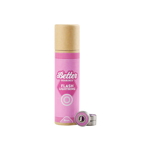 Ceramic Roller Skate Bearings ABEC 7 - Pink - Better Bearings - Flash Lightning