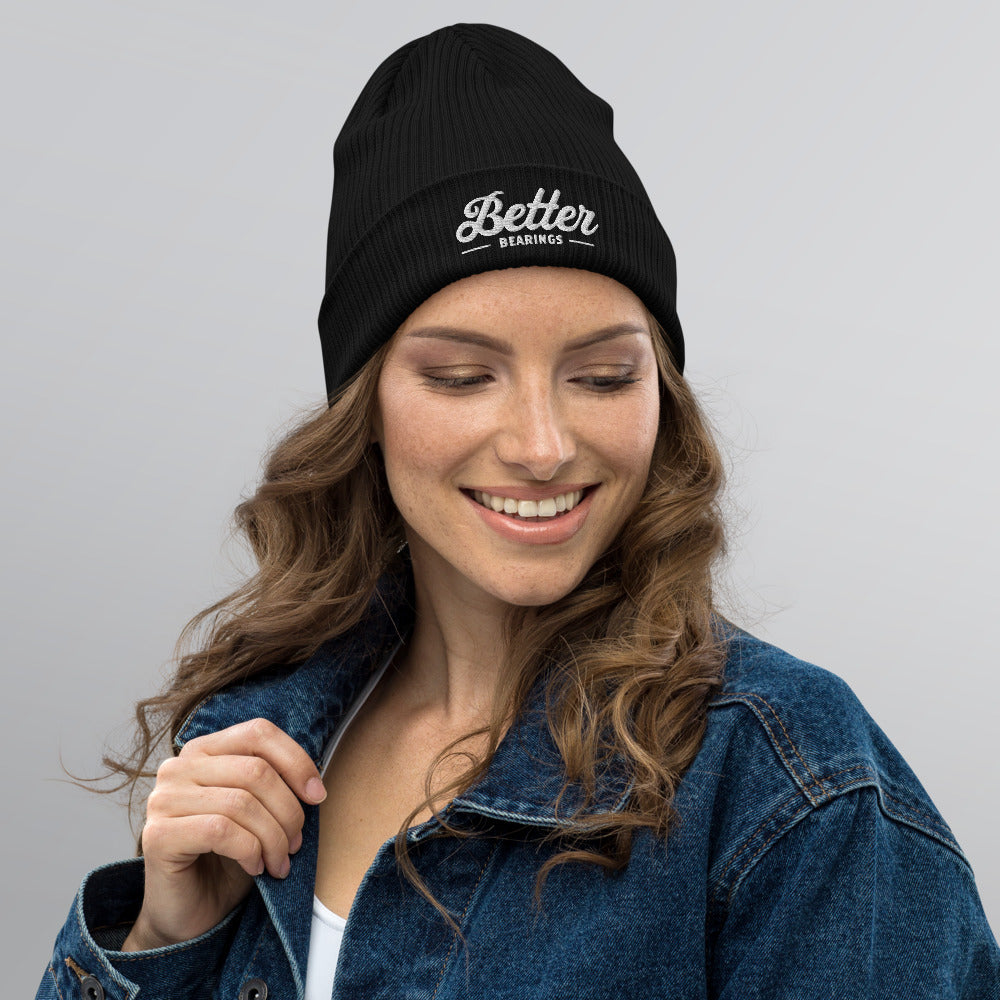 Organic Ribbed Better Bearings Beanie