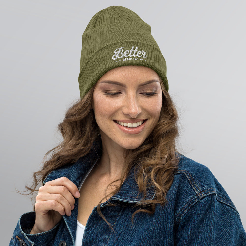 Organic Ribbed Better Bearings Beanie